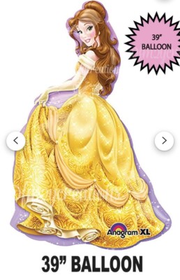 HUGE DISNEY PRINCESS FOIL BALLOON 39'' HELIUM AIR BIRTHDAY PARTY DECORATION
