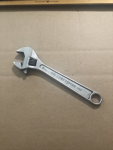 Vintage Craftsman 8" Adjustable Wrench 44603 WF Made in USA - Picture 2 of 3