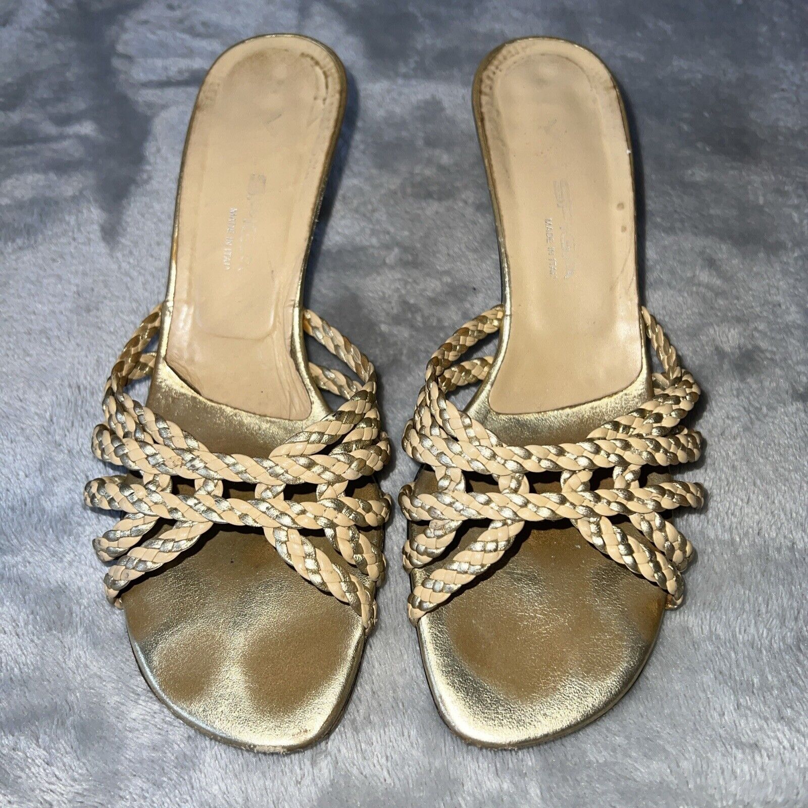 Vaneli Via Spiga Italian Vintage OpenToe Heels Mi… - image 4