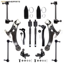 For 2002-2003 Toyota Camry 14 Pcs Front Control Arm Sway Bar Tie Rod End Link