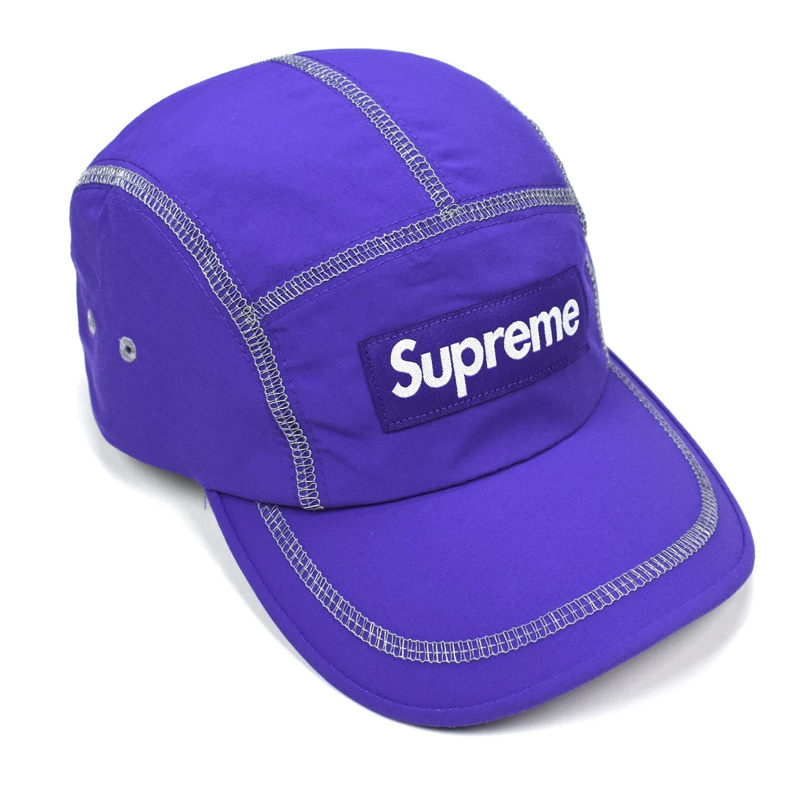 Casquette de camp boussole DS AUTHENTIQUE logo point réfléchissant logo boîte violet suprême DS NEUVE AVEC ÉTIQUETTE