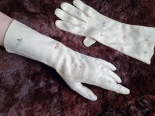 1930s 1940s Vintage Ladies Novelty Print Gloves