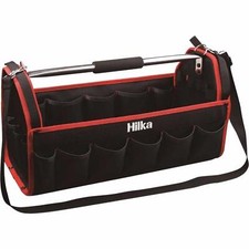 20" TOOL TOTE CADDY BAG OPEN CARRY CASE HEAVY DUTY HANDLE ELECTRICIANS HOLDALL