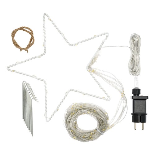 Magic Albero Stella Cometa Luminosa Natale 3 mt con 290 LED Bianco Caldo Lotti - Foto 4 di 8