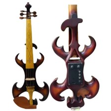 Rare model SONG Brand brown Crazy-4 streamline Top art 4/4 electric violin