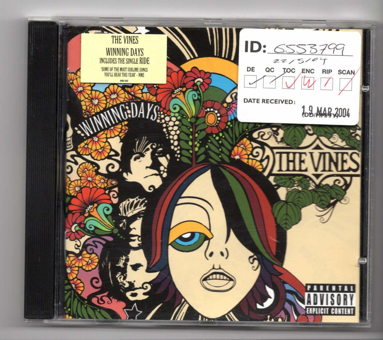 (IX224) The Vines, Winning Days - 2004 CD