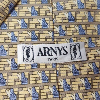 Cravate Arnys New Old Stock – Modèle Multicolore Vintage, Neuf Avec étiquettes