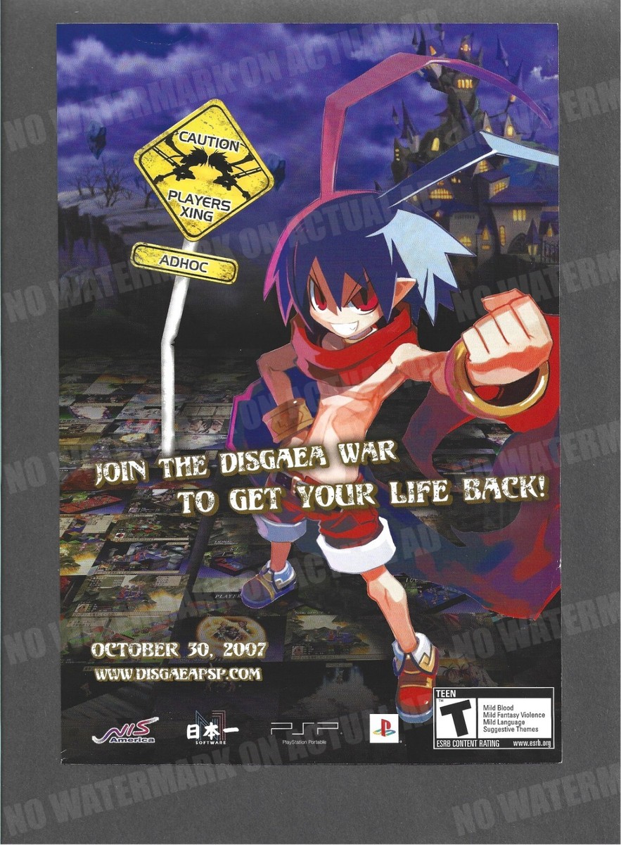 Disgaea Afternoon of Darkness NIS America Atlus Print Magazine Ad