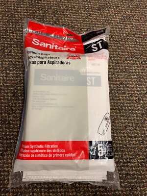 Genuine Sanitaire ST Vacuum Bag 63213B10 for SC678 SC888J S600 1pk of 5 hepa bag