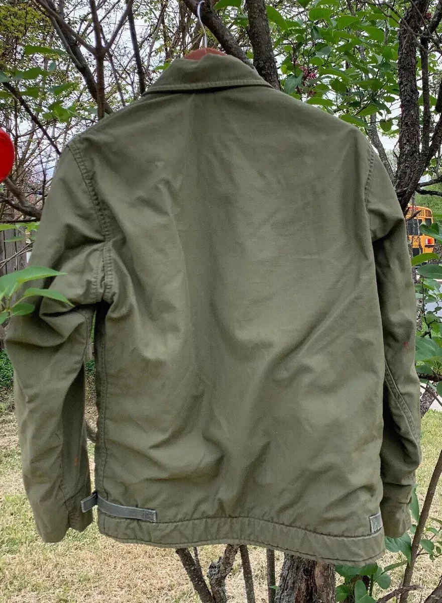 Vintage 60s Vietnam War USN US Navy A-2 Cold Weather Permeable Deck Jacket. Rare