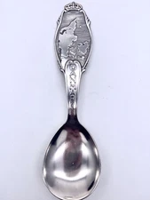Vintage Sterling Silver Spoon Denmark 1945 Hallmarked DFA DANA PM Souvenir  