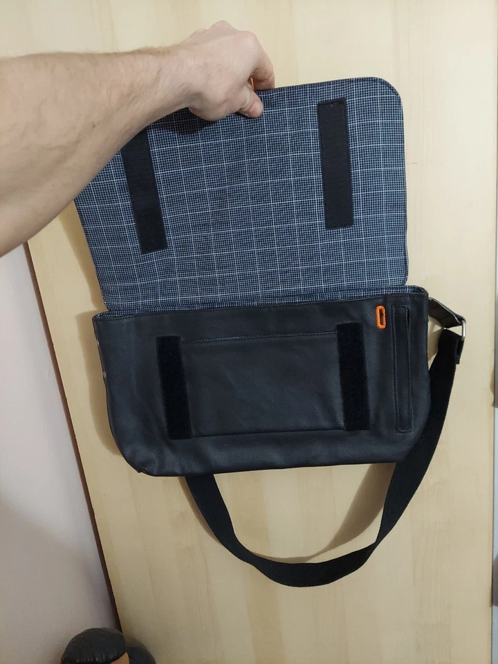 Bolso de Mano Jack Spade New York Unisex Adultos Cuero Negro y Algodón  Foto 3 de 4