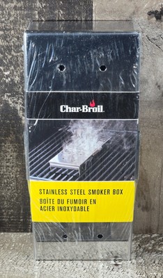 Char-Broil Stainless Steel Smoker Box 5940   Grill BBQ Wood Chip Smoke Tool