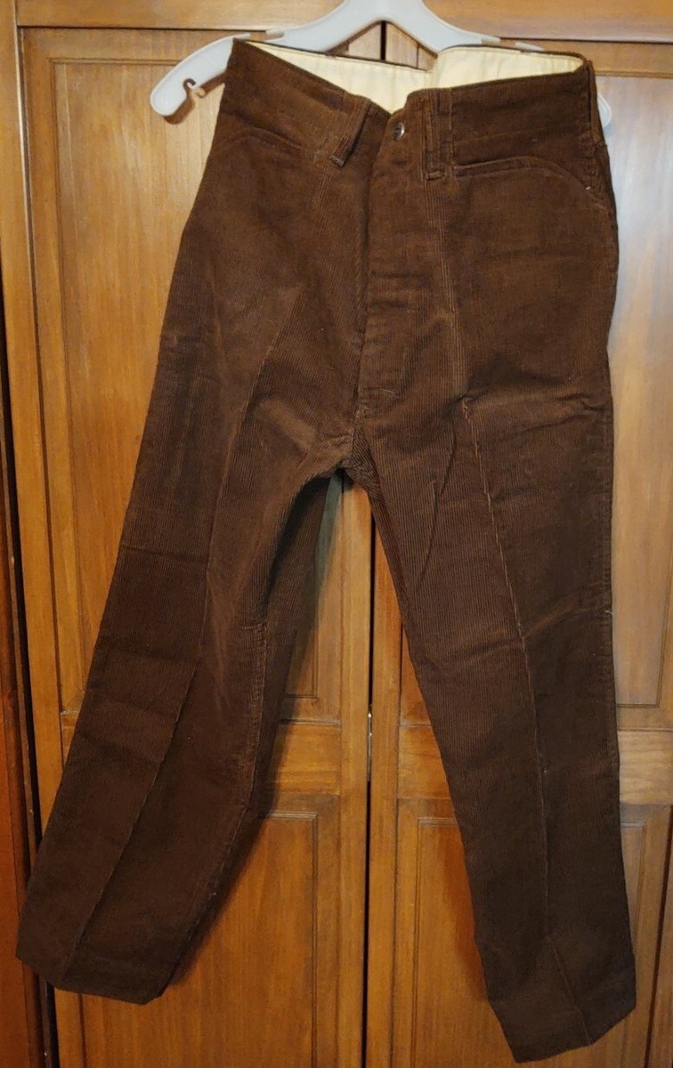 Vtg Mens Lee Frisko Jeens brown Corduroy 2 sizes avail 33x28 Vtg Mens Lee Frisko Jeens brown Corduroy 2 sizes avail 33x28