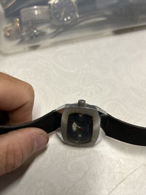Rare All Original Sheffield Jump Hour Wrist Watch Minute