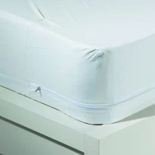 New WaterProof Zippered Vinyl Mattress Cover Allergy Relief Bed Bug ALL SIZES