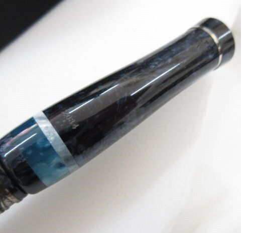 筆記具 Delta Capri Collection 1982 DELTA Capri Collection Marina Grande Blue/Silver 925 Ballpoint Pen