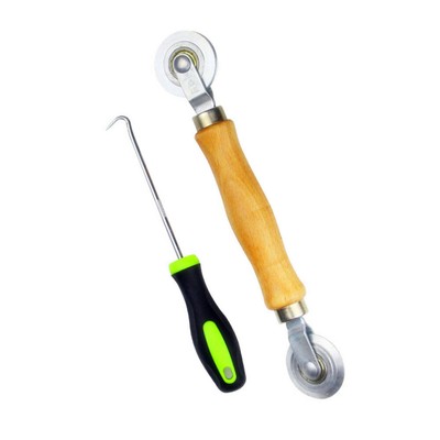  2 Pcs Ray Wheel Hakenlifter Mesh-Screen-Tool Screen-Spline-Walze