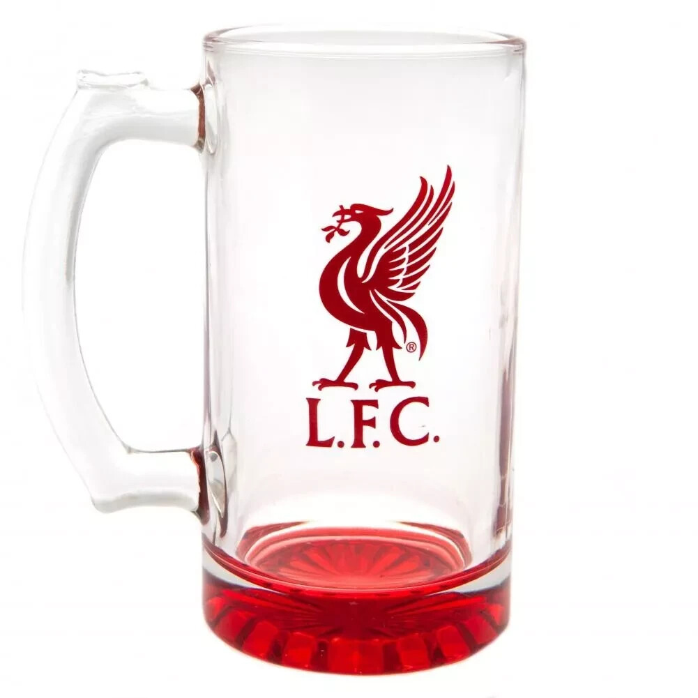 Liverpool FC Stein Glass Tankard LFC Gift Official Licensed