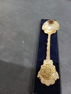 Anframa Damasquinados Toledo Spain Sea Shell Collectible Spoon, New In Box