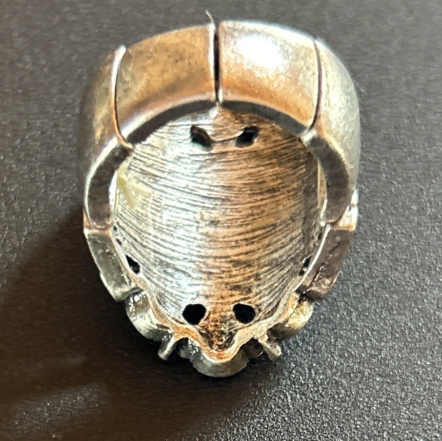 Silver Turquoise Flexible Size Ring - image 4