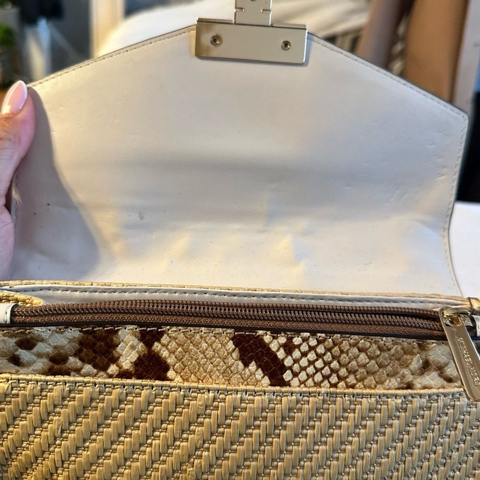 Michael Kors Straw Python Capsule Rose Bag. Pre-l… - image 7