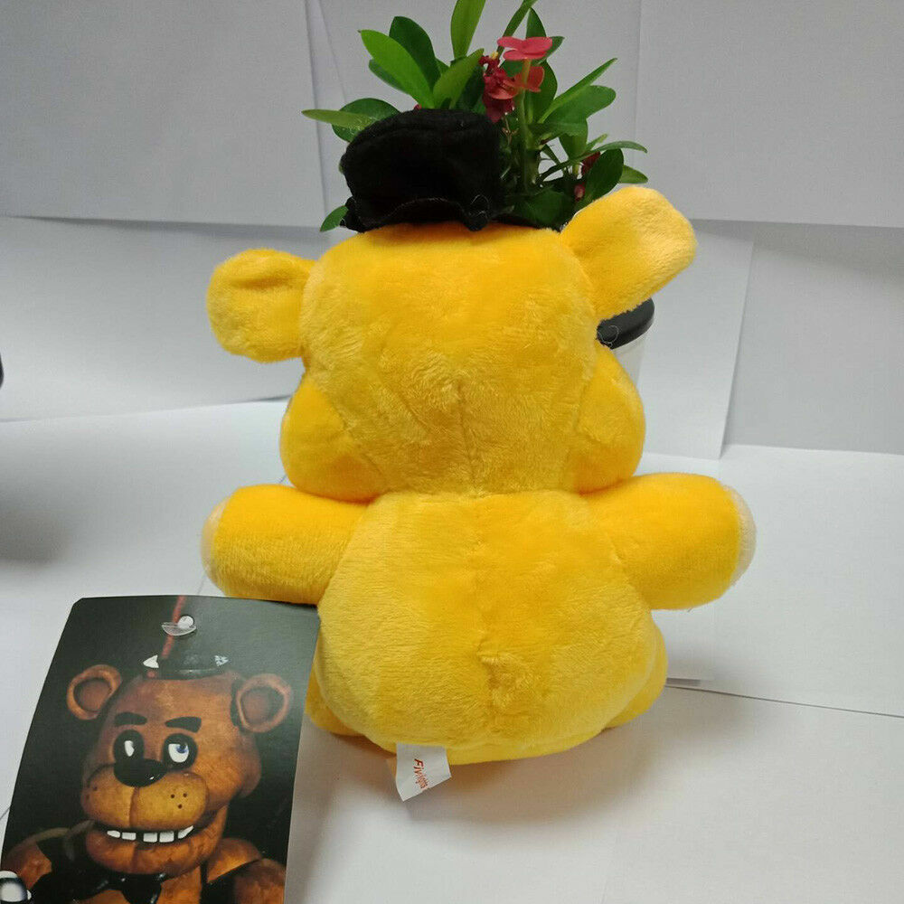 2PCS FNAF Five Nights at Freddy's PURPLE Shadow + GOLD Bear Plush