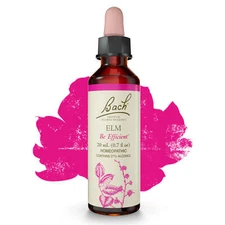 Bach Original Flower Remedies Elm Be Efficient 0.7 fl oz 20mL