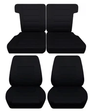 Front buckets and 50/50 Rear bench car seat covers fits 1980-88 Ford Bronco II