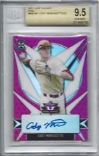 2021 Leaf Valiant #BA-CM1 Cody Morissette PINK 15/25 Beckett BGS 9.5 Auto 10