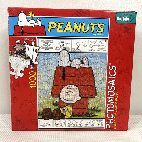 Peanuts Photomosaics 1000 Piece Puzzle Snoopy Charlie Brown Comic Strip