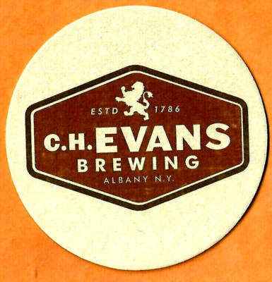 C.H. Evans  / Albany Pump Station  Beer Coaster Albany NY