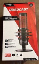 NIB HyperX QuadCast Microphone HX-MICQC-BK. PS4/PS5, MAC, PC. Gaming