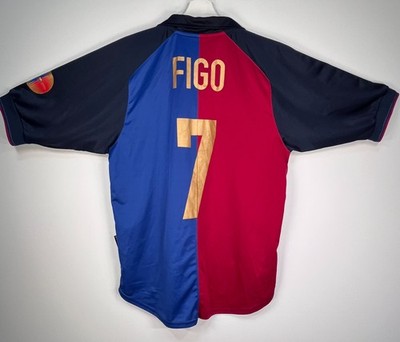 FC Barcelona 1999 Centenary Jersey Figo #7 Nike Made in Portugal