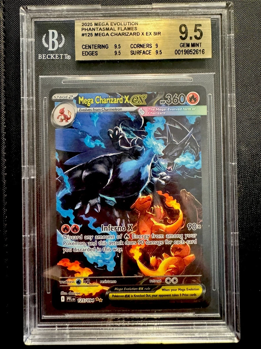 Charizard Pokémon TCG Grade 9.5 Rare Individual Collectible Card