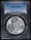 1897-P $1 Morgan Silver Dollar PCGS MS 65 | Uncirculated UNC BU