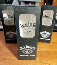1x Jack Daniel's Old No.7 "HIGHBALL" Glass Tumbler 50ml New Boxed