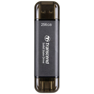 Transcend ESD310C 256 GB Externe SSD USB-A (USB 3.2 Gen 2), USB-C  Schwarz