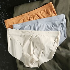 Striped Trunks Mens Low Rise Briefs Breathable Microfiber Soft Elastic Waistband