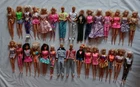 Big Vintage Lot of 30 Dressed Mattel Superstar Era Barbie Ken Skipper Dolls