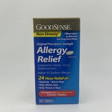 GoodSense Loratadine 10 mg Allergy Relief Tablets Non Drowsy 365 Count
