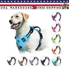 No Pull Dog Pet Adjustable Harness Control Dogs Vest Reflective S M Large XL