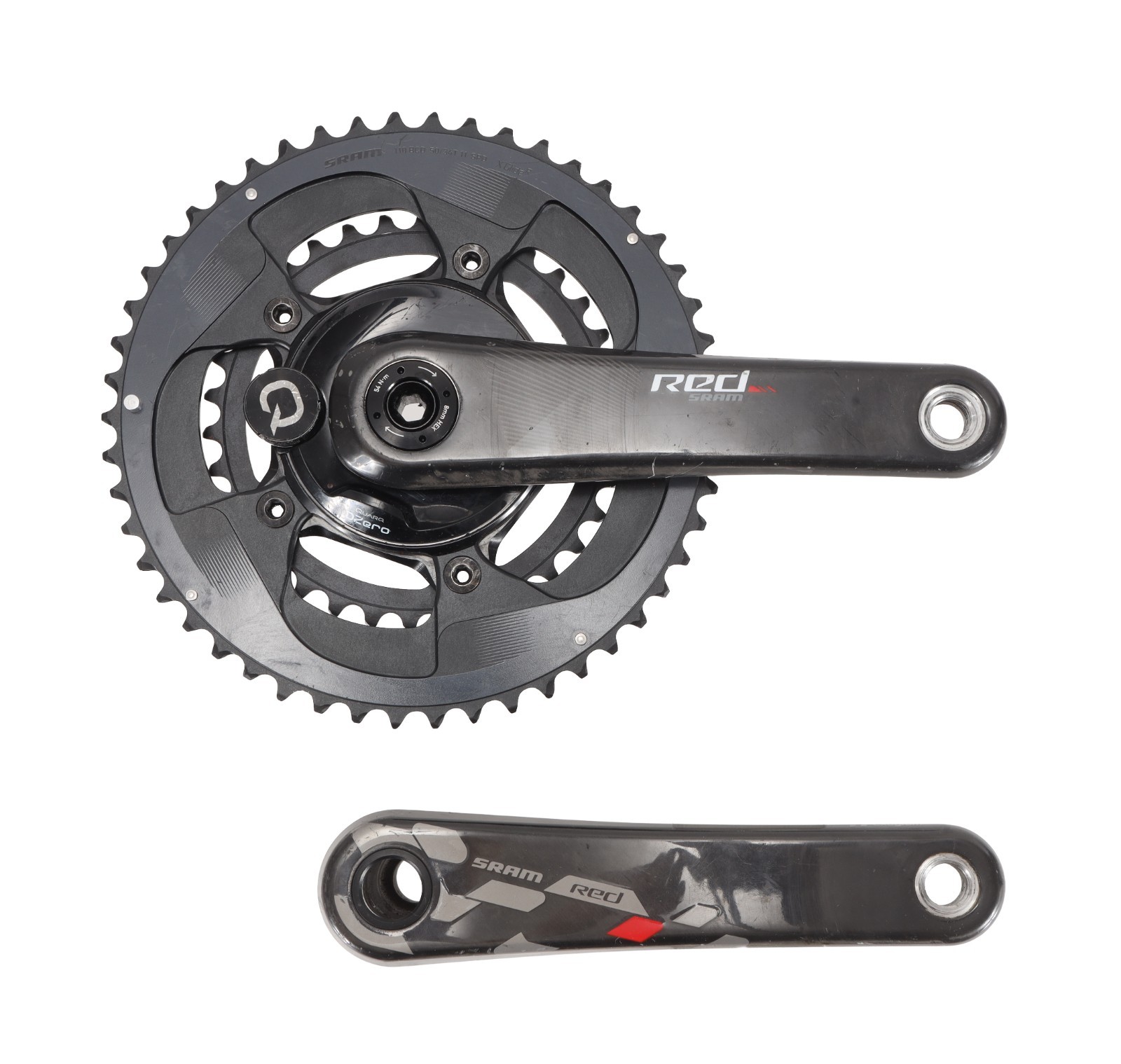 SRAM Red eTap 2x 11 Sp BB30 Carbon Power Meter Road Bike Crankset 172.5mm 50/34T