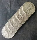 Lot of Eight 50c Walking Liberty Silver Half Dollars