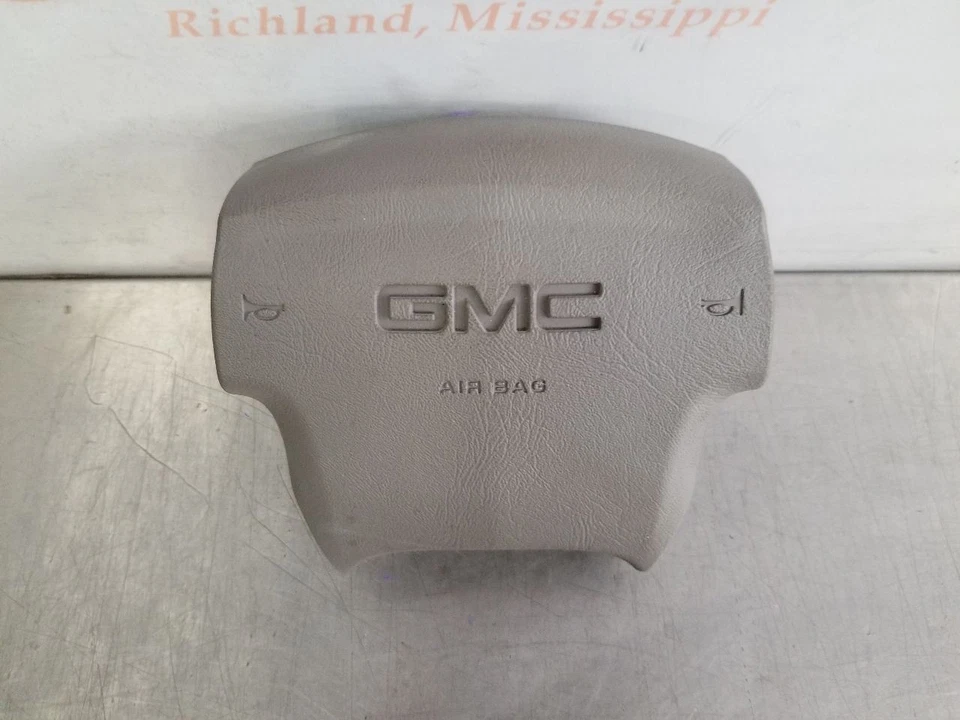 04 2004 GMC YUKON XL DENALI STEERING WHEEL SRS PAD GRAY LEFT DRIVER - Image 2 of 4