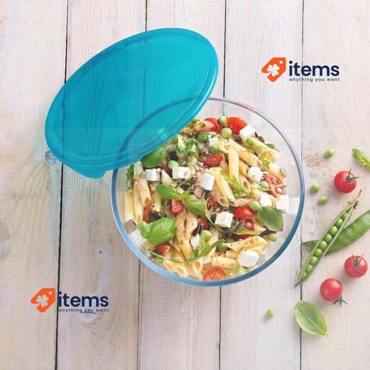 Pyrex Classico Vetro Terrina con Coperchio 14cm, 0.5L, Oven-Safe, Design - Immagine 2 di 2