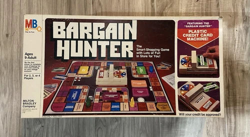 Vintage 1981 Milton Bradley Bargain Hunter Board Game Complete
