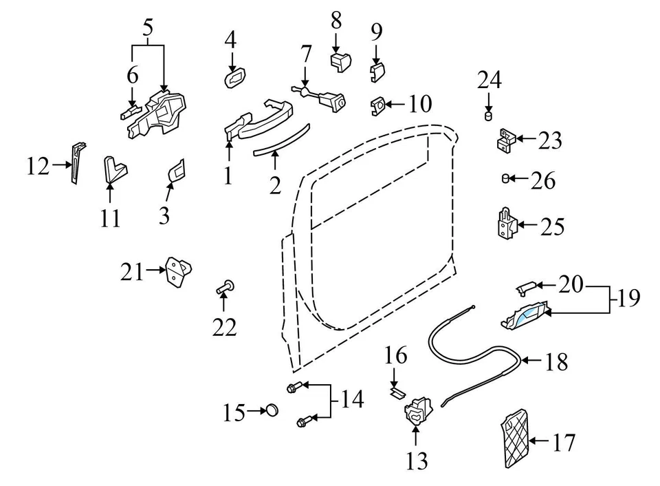 2007-2015 AUDI Q7 - REAR LEFT DOOR / Window SUN Shade TRIM 4L0861333 - Image 3 of 4