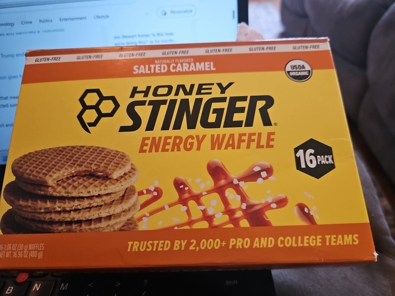 Box of 16 Honey Stinger Salted Caramel Energy Waffles Amazon  22.99  11/2026