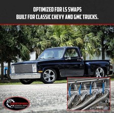 Long Tube Headers For Ls Swaps Fits 60-87 Chevy Gmc C10 C20 C30 2wd
